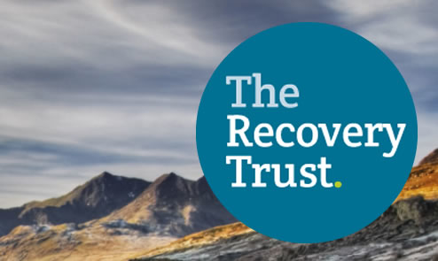recovery trust logo on mountain background