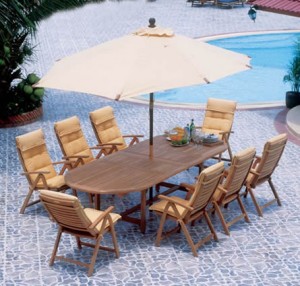 wooden garden furniture