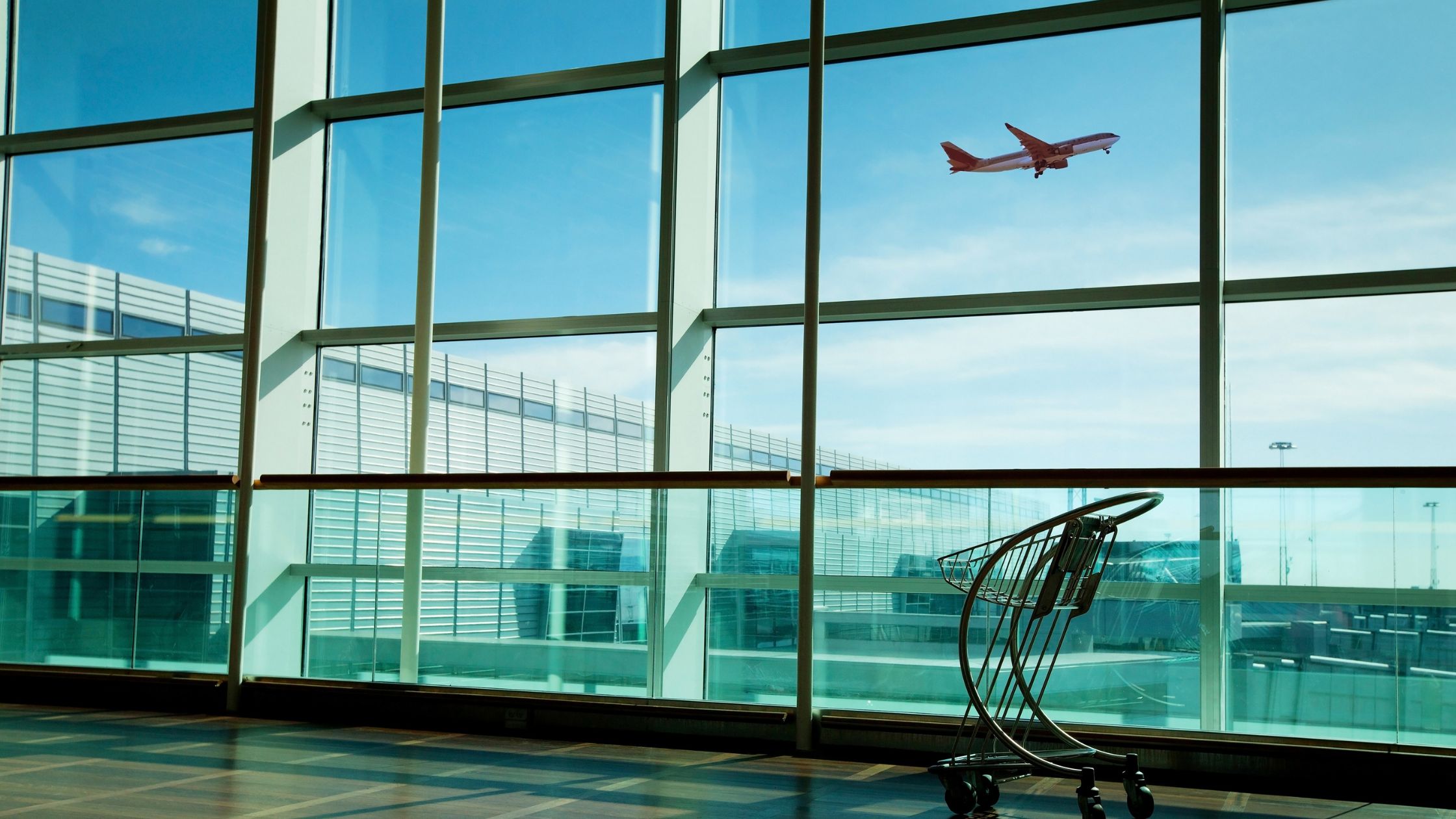 inside a modern airport